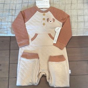 Tahari Baby 2 Piece Romper & Hat Set NWT